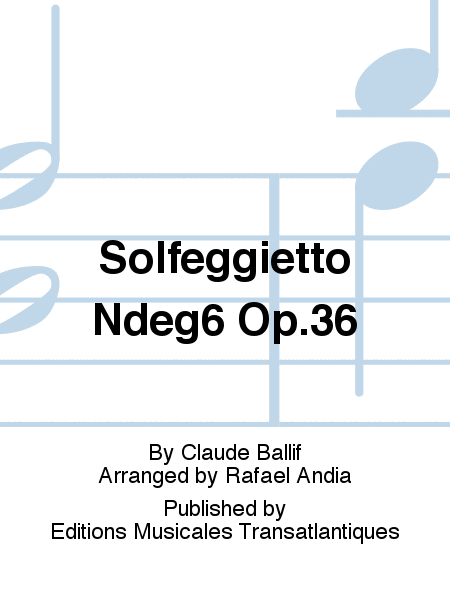 Solfeggietto No.6 Op.36