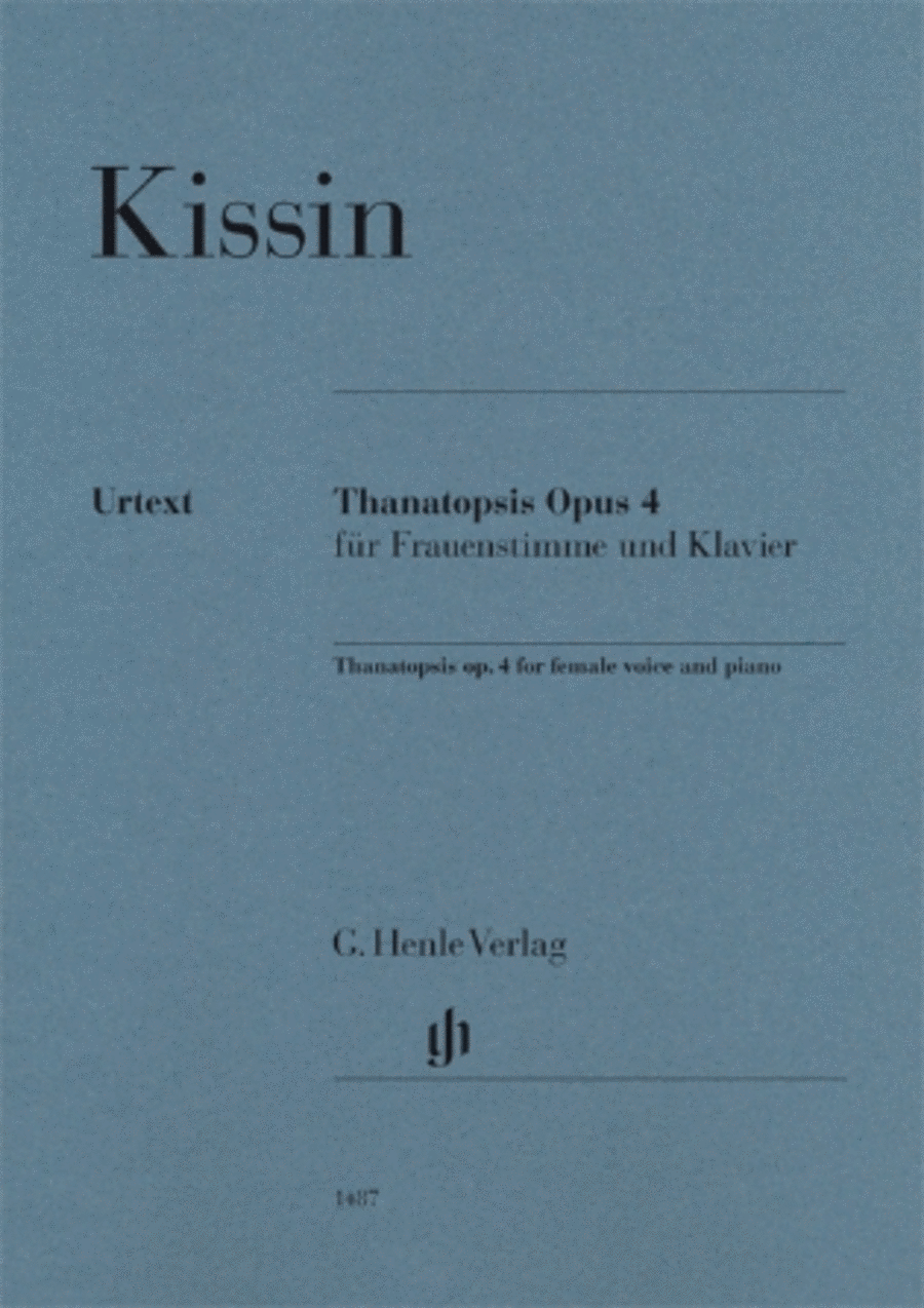 Thanatopsis, Op. 4 Thanatopsis, Op. 4 Voice Solo scores gallery preview page 1