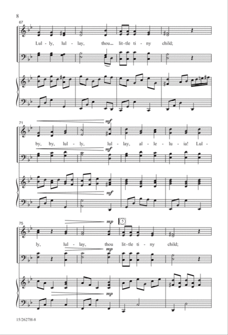 Lullay Alleluia 4-Part scores gallery preview page 9