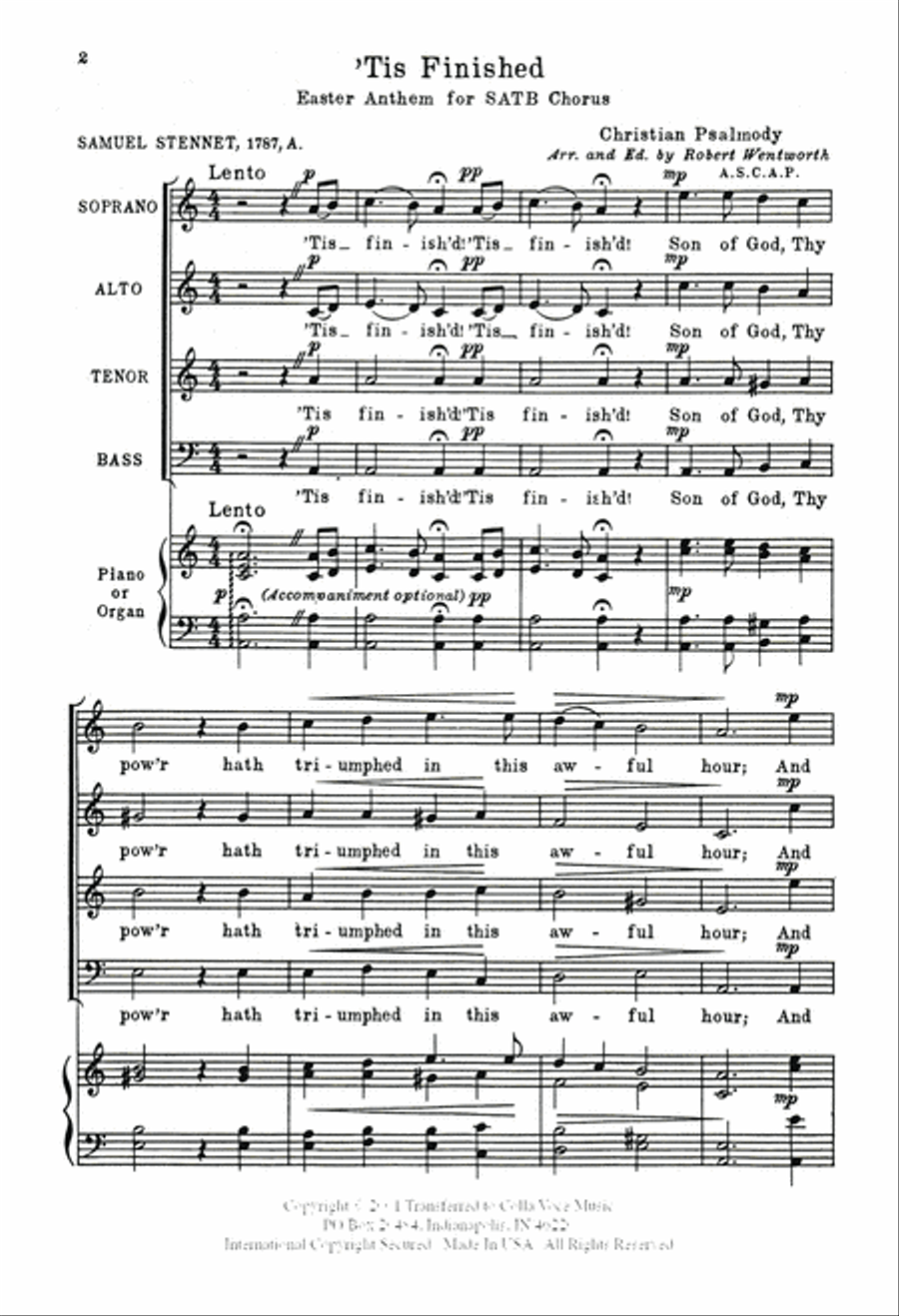 Tis Finished 4-Part scores gallery preview page 2