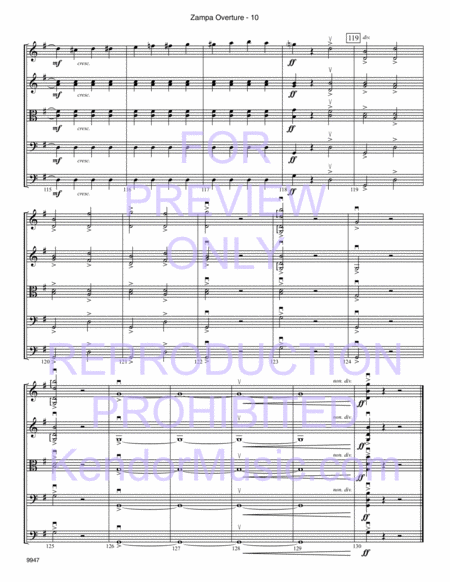 Zampa Overture (Full Score)