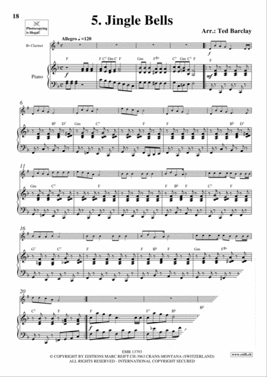 10 Easy Christmas Solos 10 Easy Christmas Solos Clarinet Solo scores gallery preview page 7