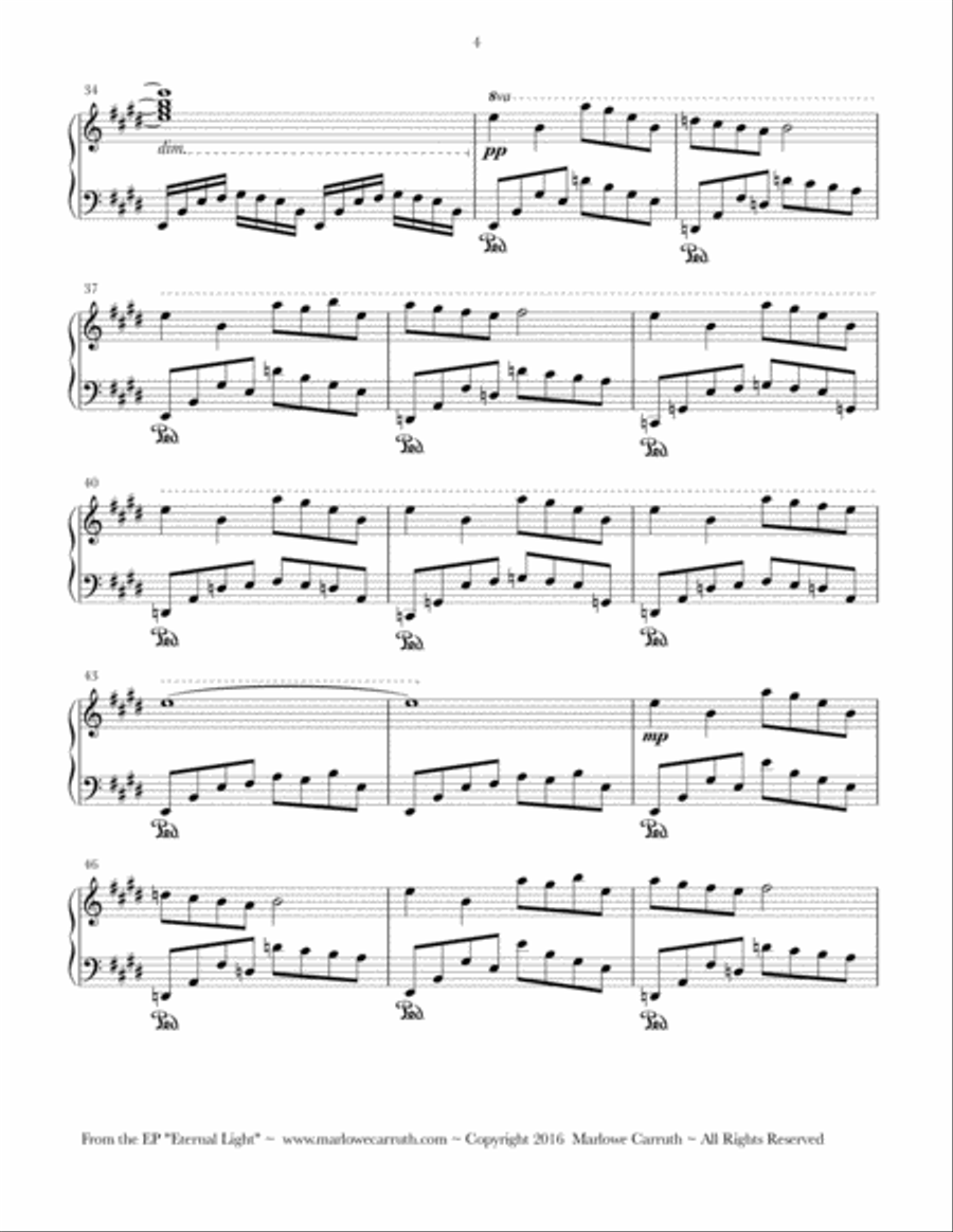 Cosmos Piano Solo scores gallery preview page 4