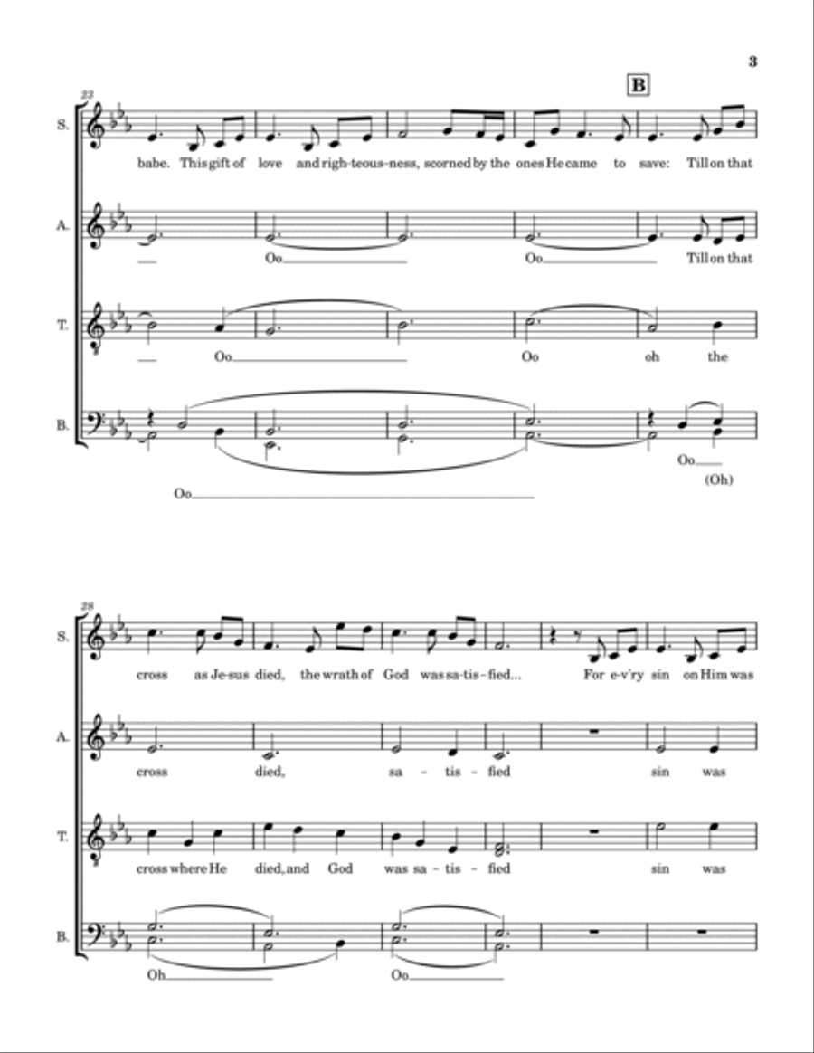 In Christ Alone 4-Part scores gallery preview page 3