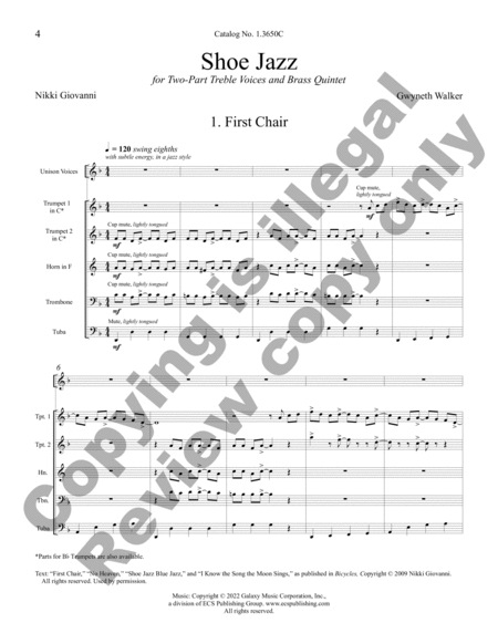Shoe Jazz (Brass Quintet Full Score)