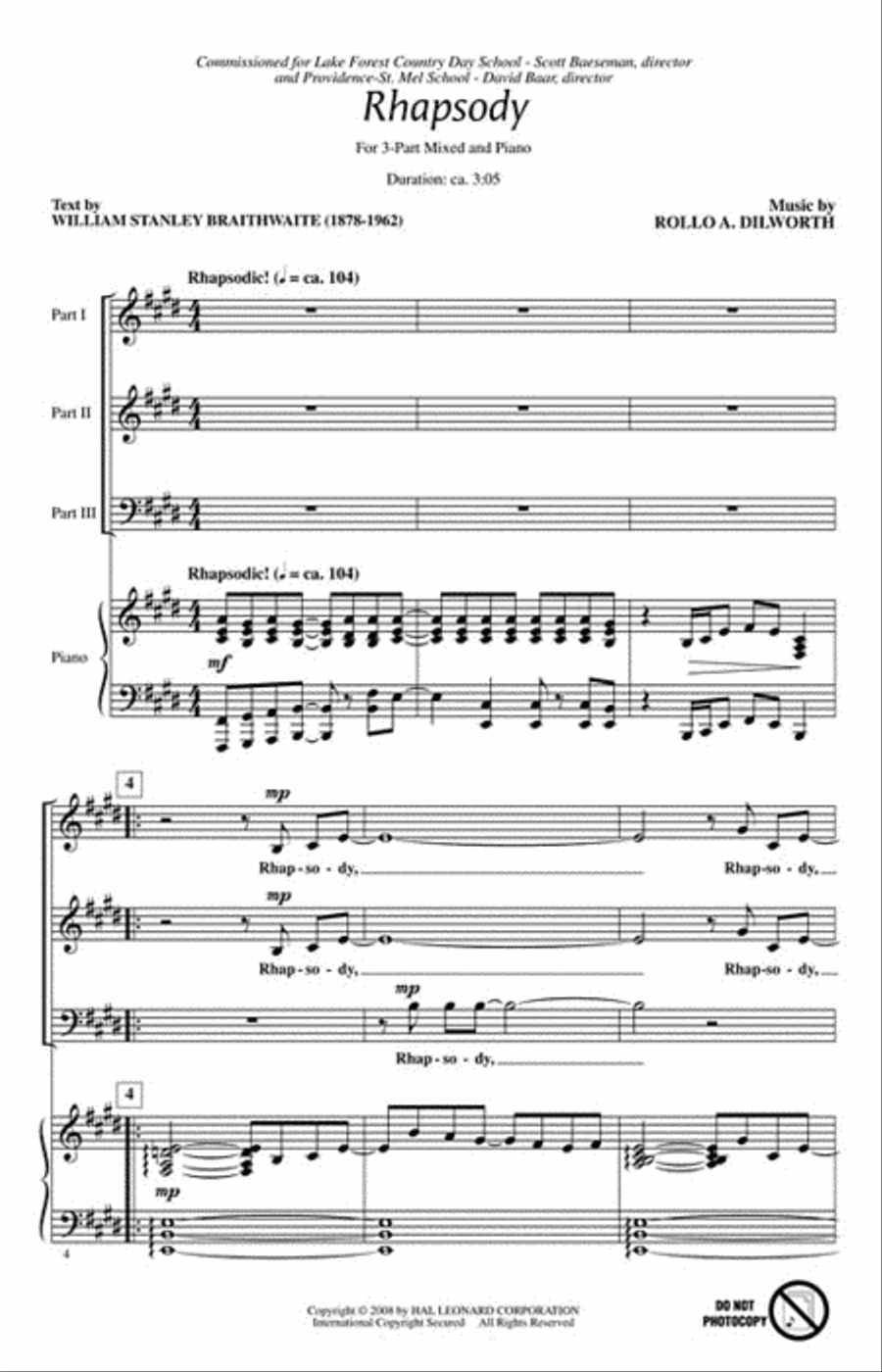 Rhapsody 3-Part scores gallery preview page 2