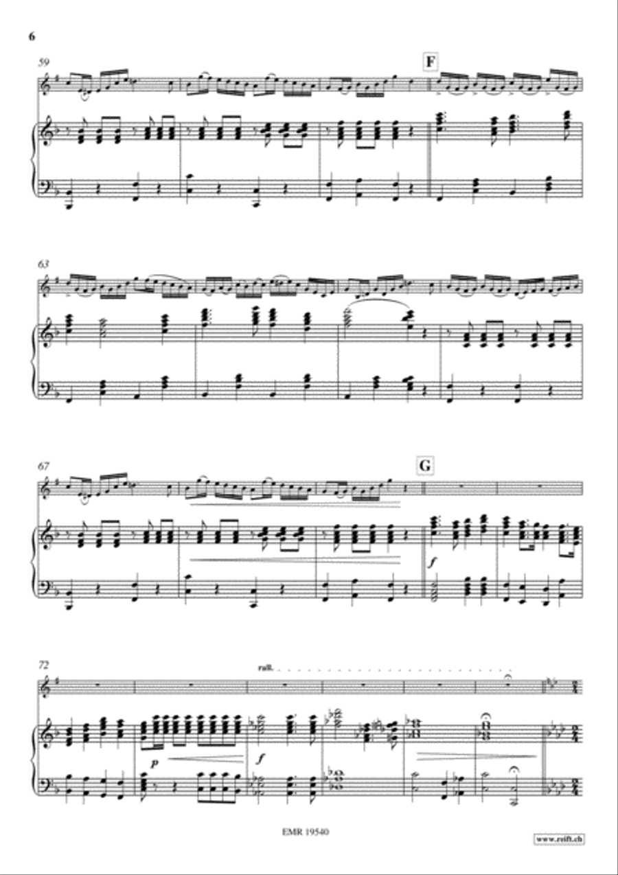 My Old Kentucky Home Baritone Horn scores gallery preview page 6