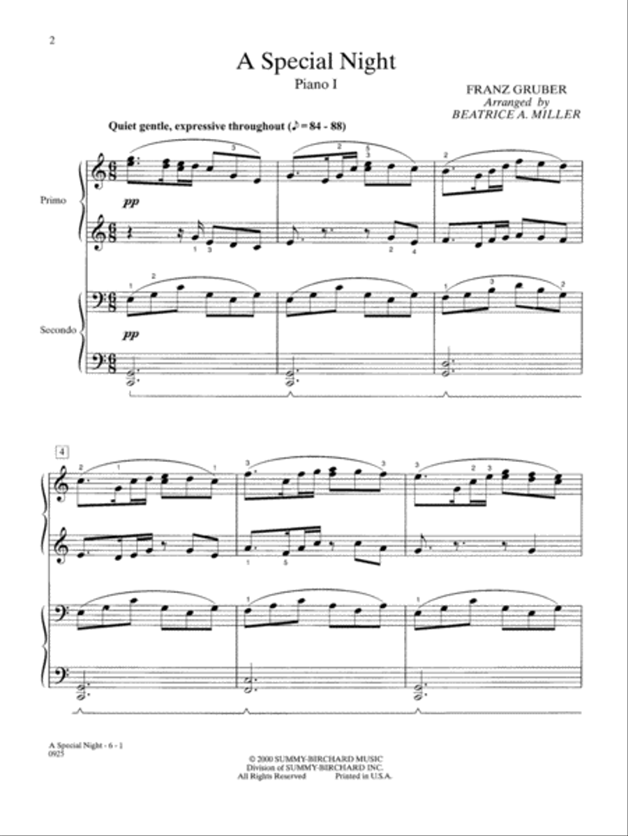 A Special Night Small Ensemble scores gallery preview page 2