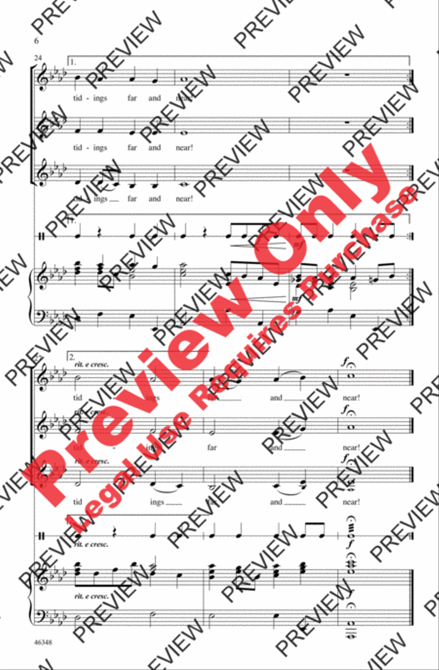 Rise Up in Merry Measure Women's Choir scores gallery preview page 6