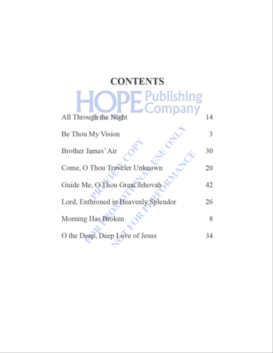 Celtic Hymns for 4-Hand Piano Piano Accompaniment scores gallery preview page 6