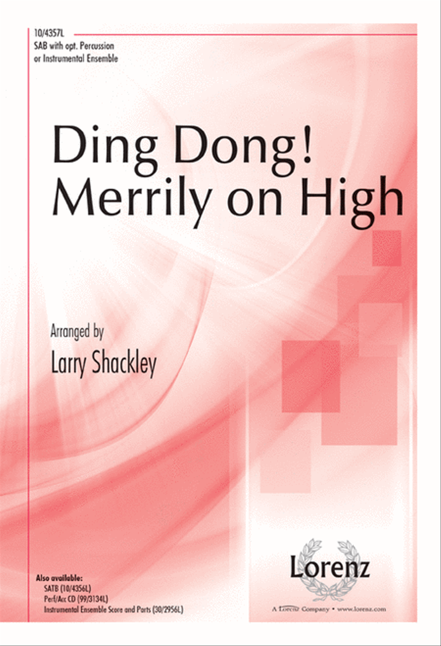 Ding Dong! Merrily on High 3-Part scores gallery preview page 1