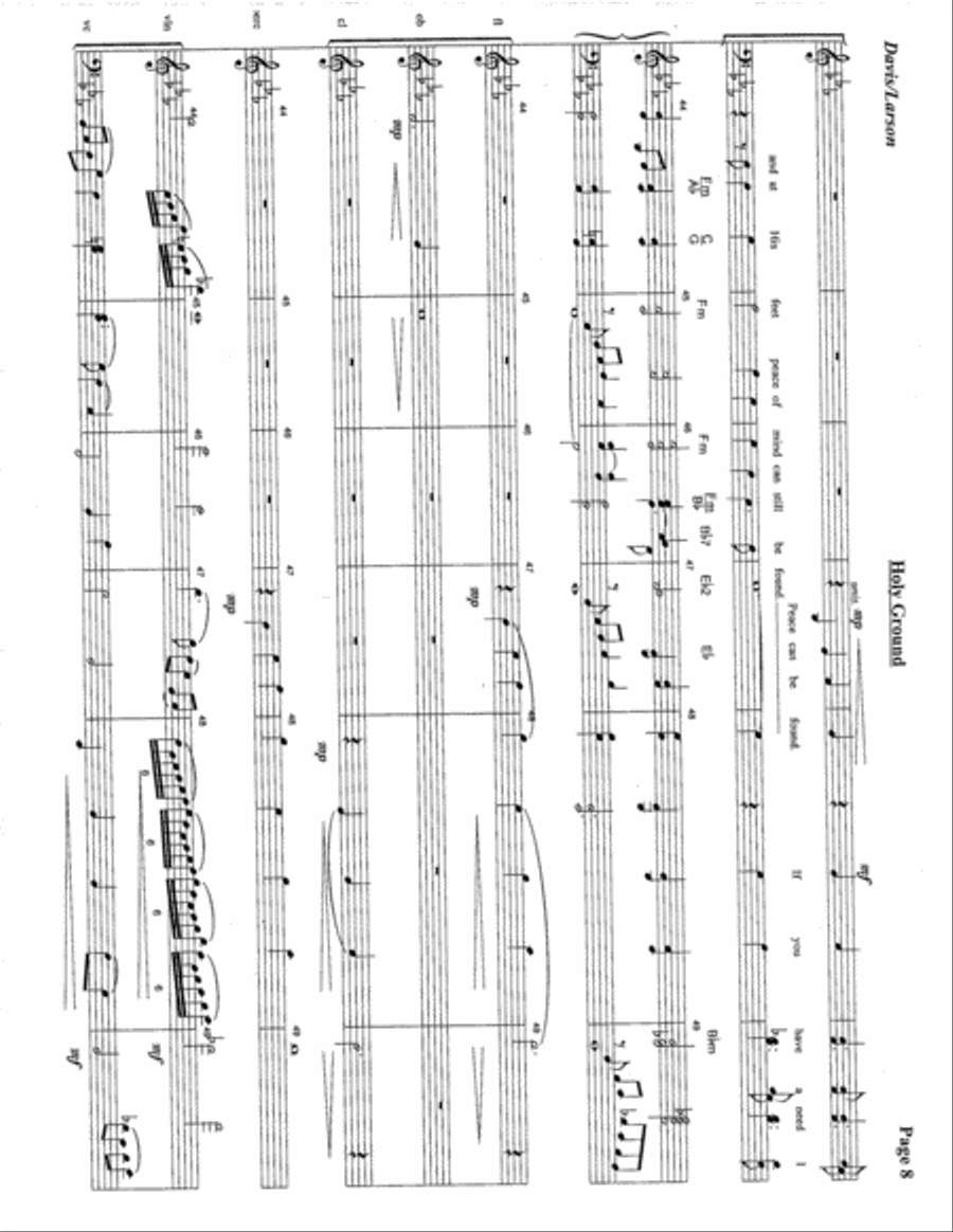 Holy Ground 4-Part scores gallery preview page 9