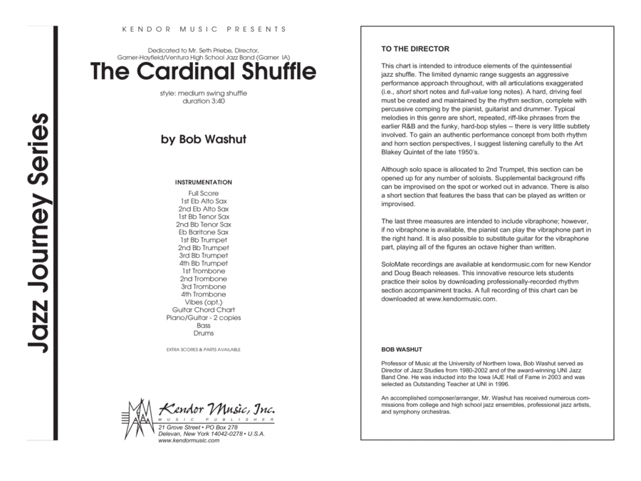 The Cardinal Shuffle - Full Score