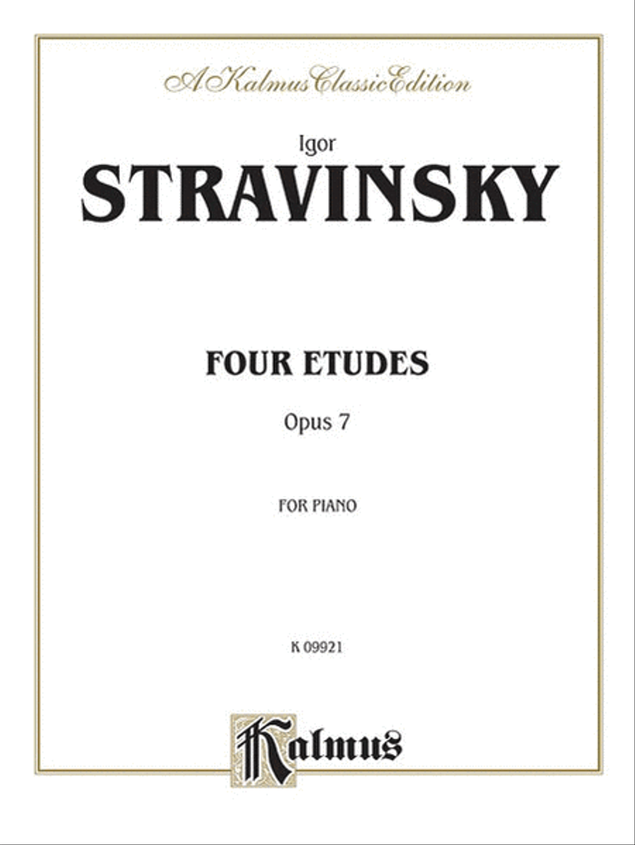 Four Etudes, Op. 7 Piano Method scores gallery preview page 1