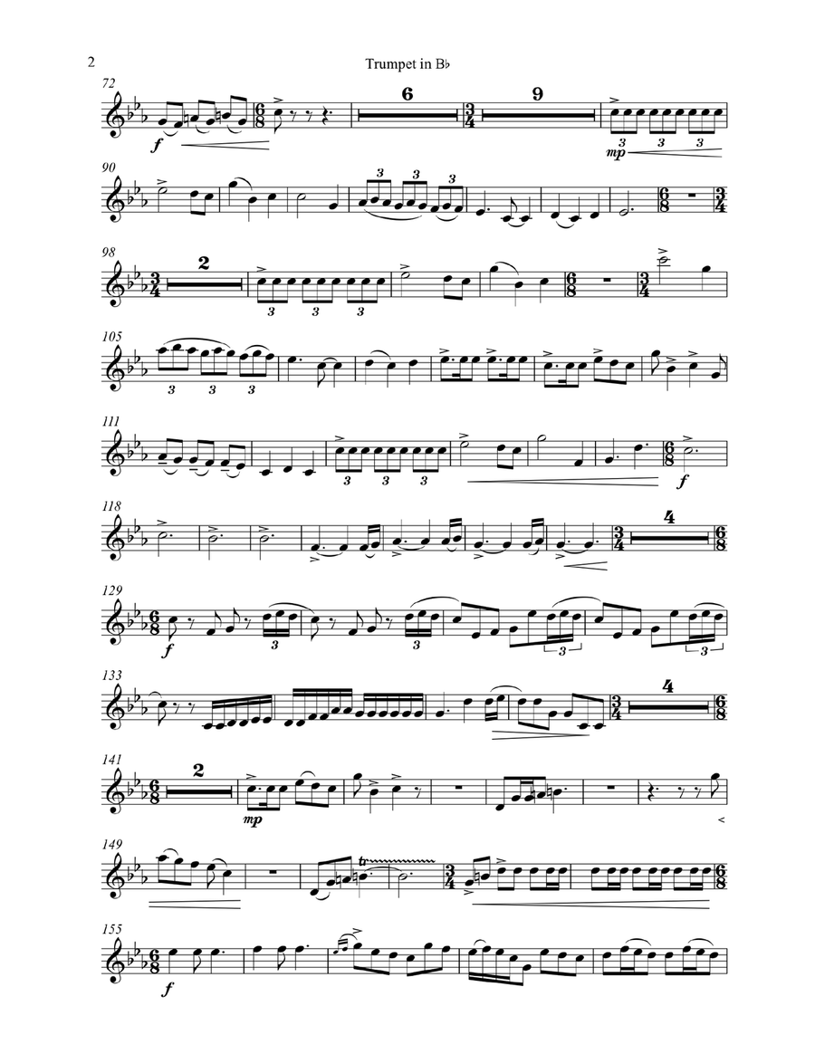 Prometheus Concerto Trumpet Solo scores gallery preview page 3