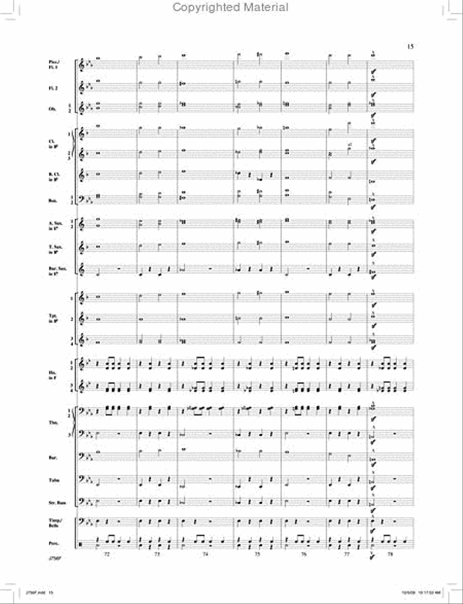 Entry of the Gladiators Concert Band scores gallery preview page 16