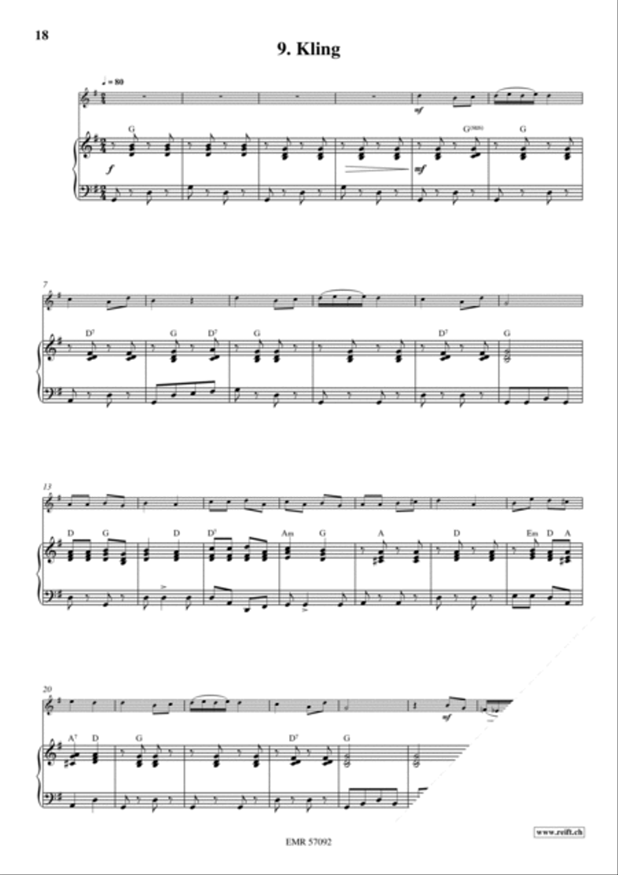 18 Christmas Songs Tenor Recorder scores gallery preview page 12