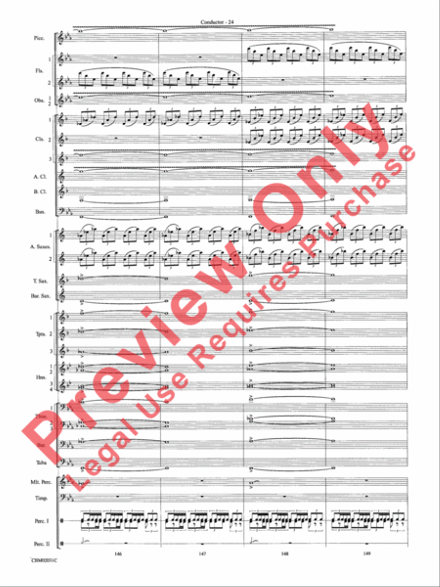 Band of Brothers, Symphonic Suite from Concert Band scores gallery preview page 27