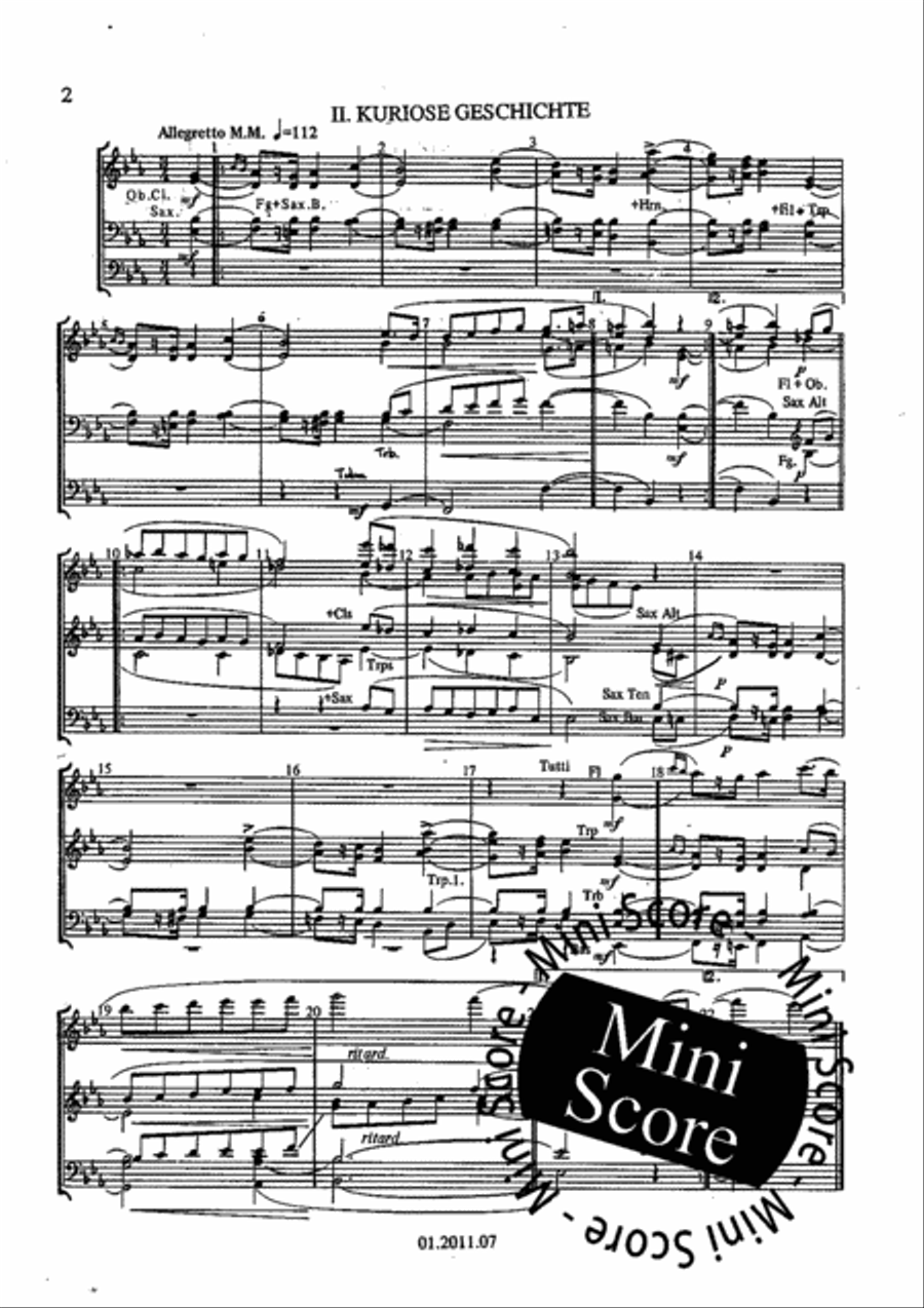 Kinderszenen Concert Band scores gallery preview page 39