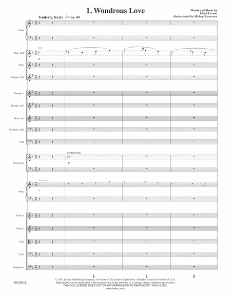 Wondrous Love - Full Orchestra Score