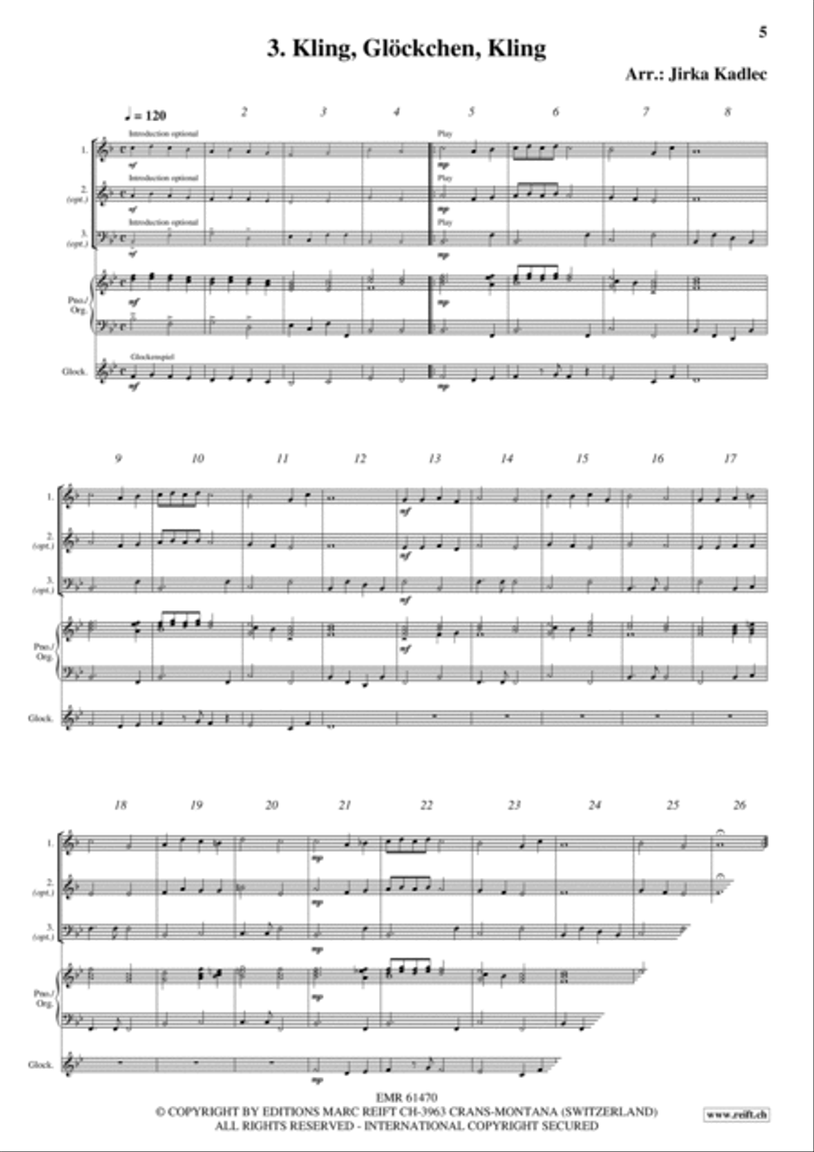 12 Easy Christmas Songs Brass Duet scores gallery preview page 5