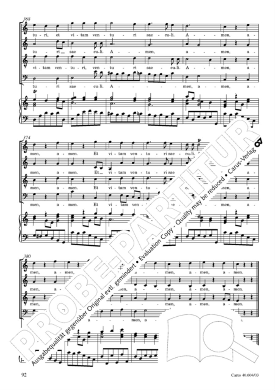 Grosse Mariazeller Messe in C 4-Part scores gallery preview page 101
