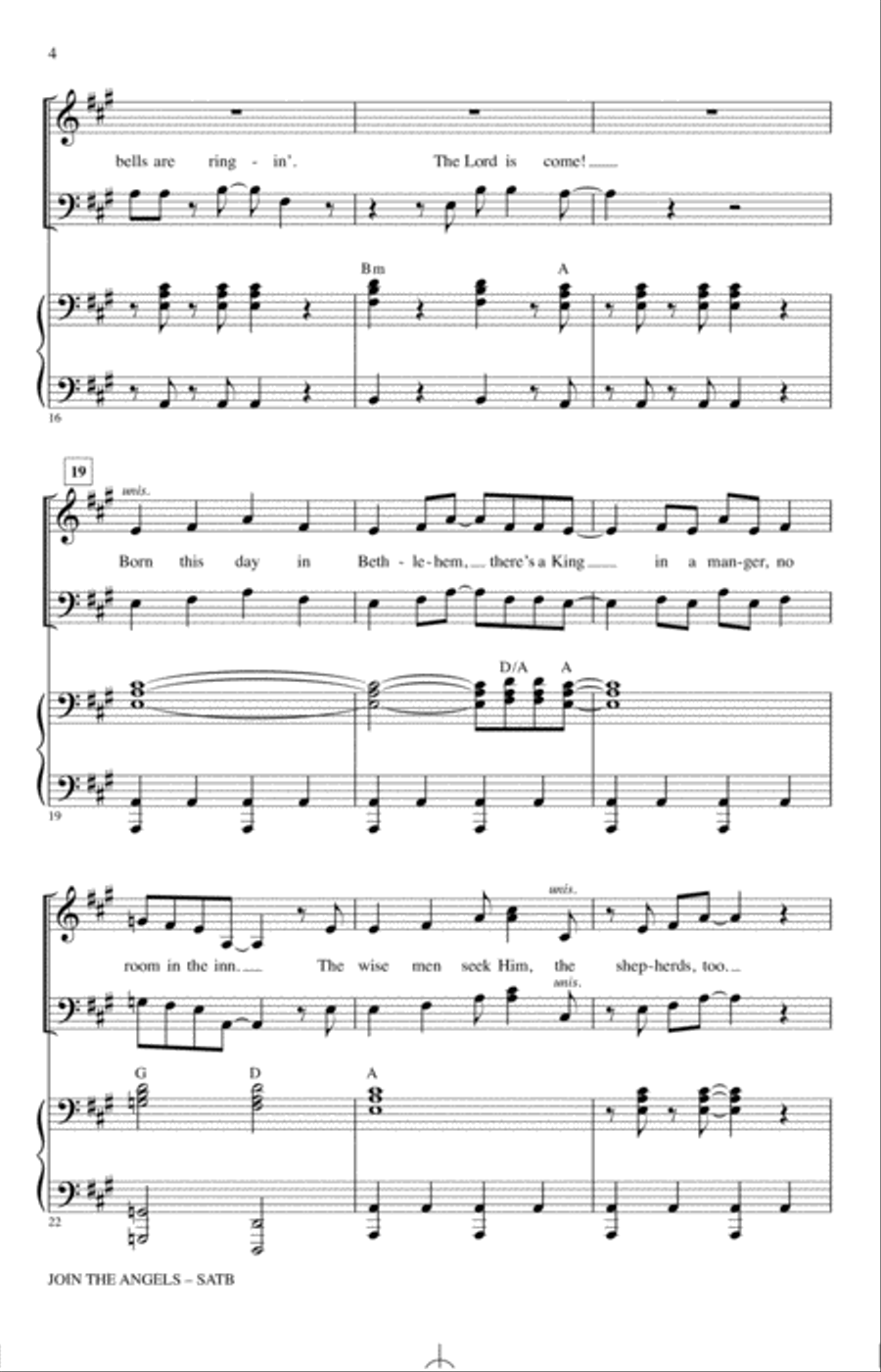 Join The Angels Join The Angels 4-Part scores gallery preview page 3
