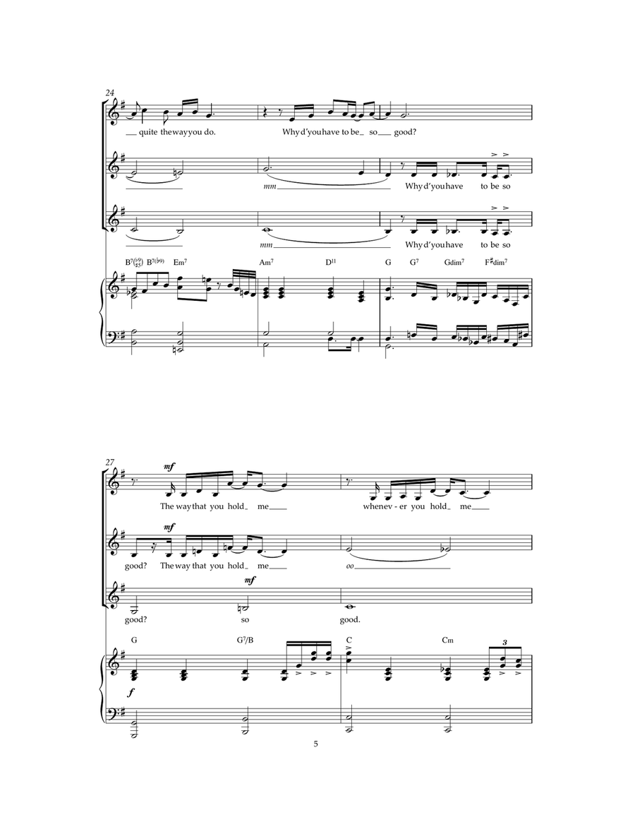 Nobody Does It Better Choir scores gallery preview page 5
