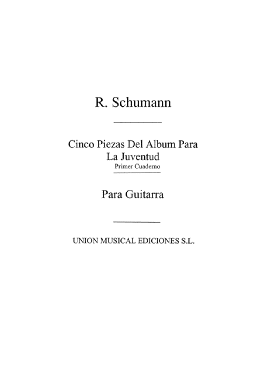 Cinco Piezas Del Album De La Juventud Vol.1 Acoustic Guitar scores gallery preview page 1