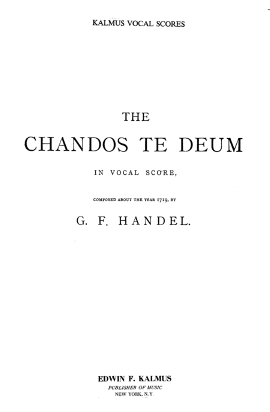 Chandos Te Deum 4-Part scores gallery preview page 2