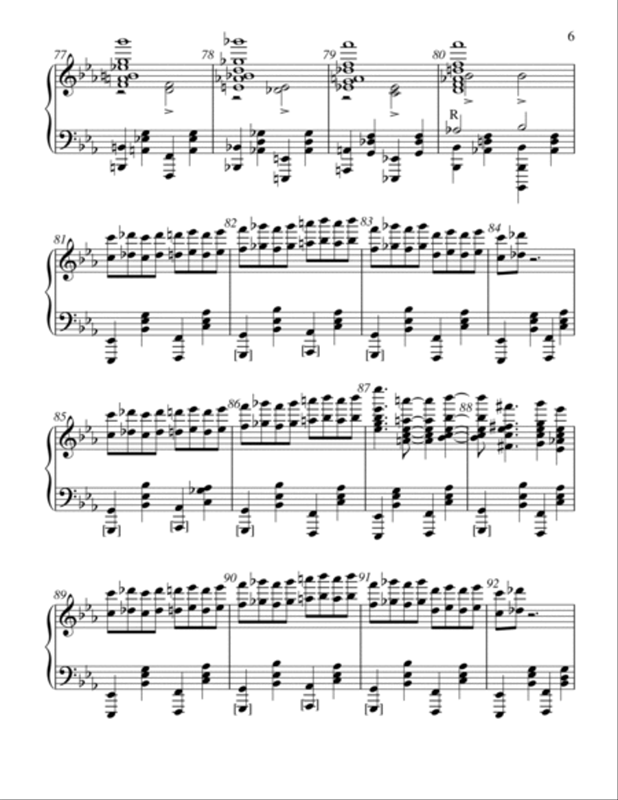 Powerhouse - Score Only Handbell Choir scores gallery preview page 6