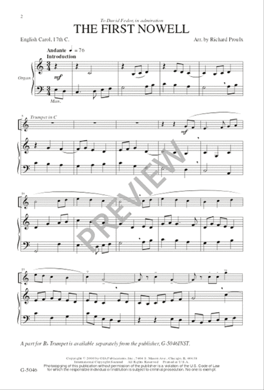 The First Nowell The First Nowell 3-Part scores gallery preview page 4