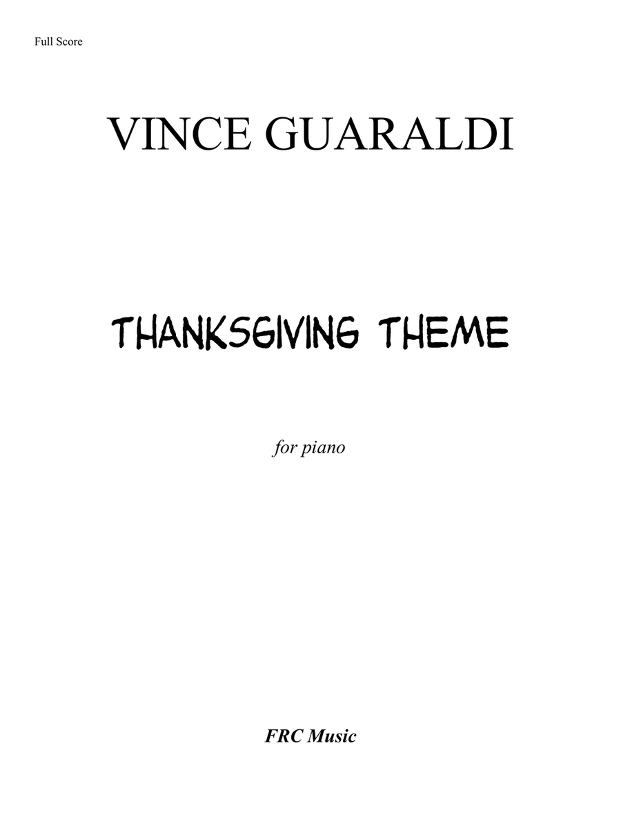 Thanksgiving Theme Piano Solo scores gallery preview page 2