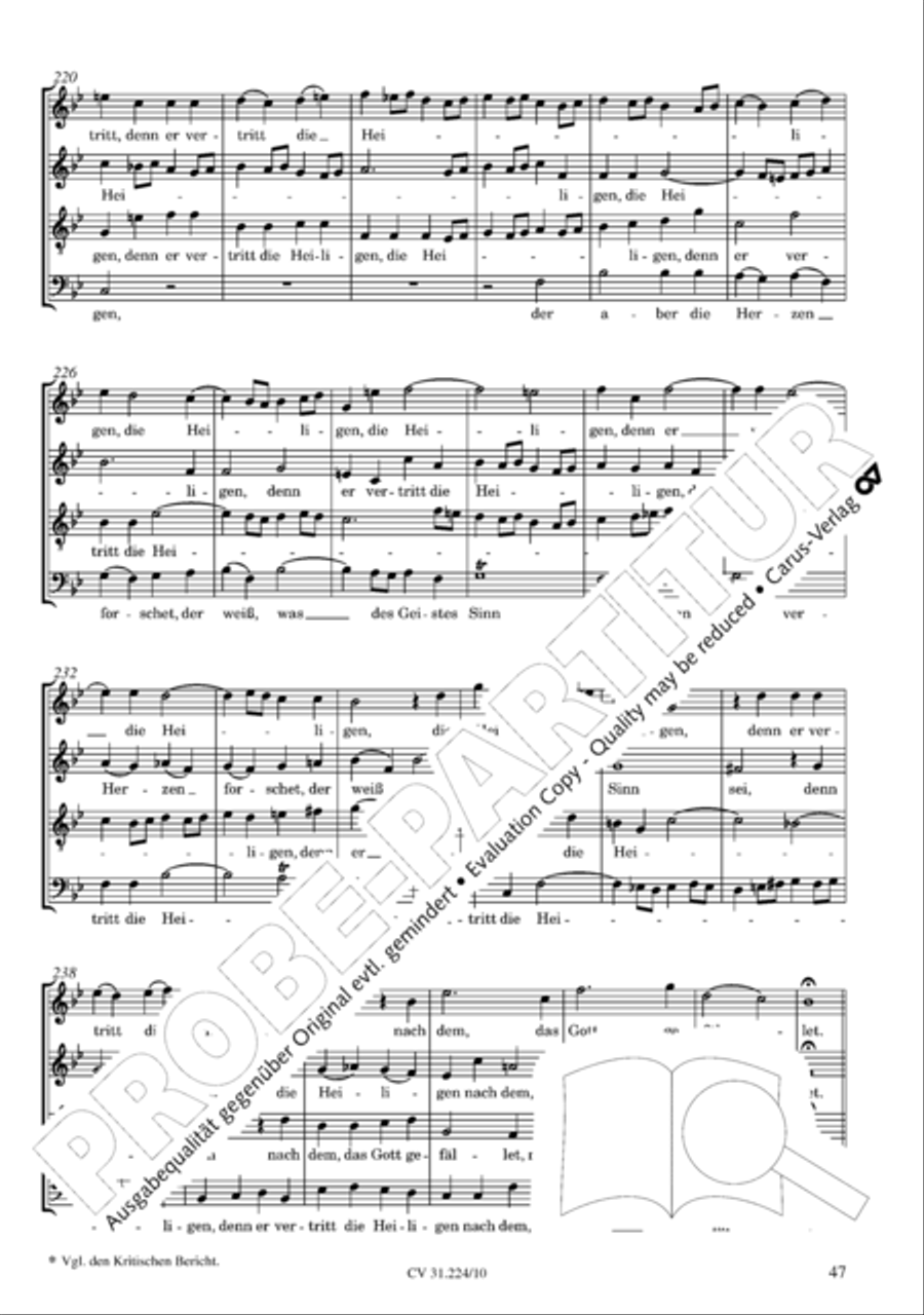 The complete motets (without Bc) Choir scores gallery preview page 54