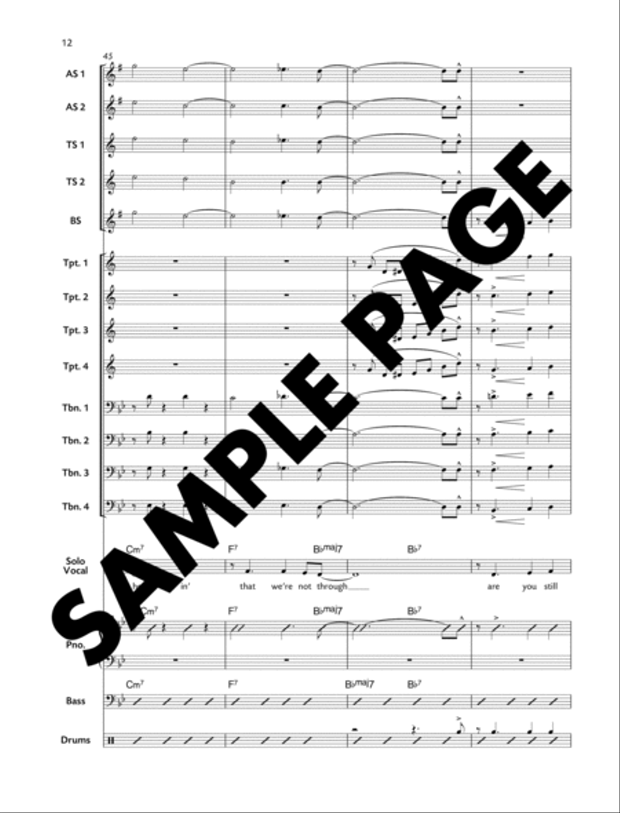 Cupid's Arrow Cupid's Arrow Jazz Ensemble scores gallery preview page 12