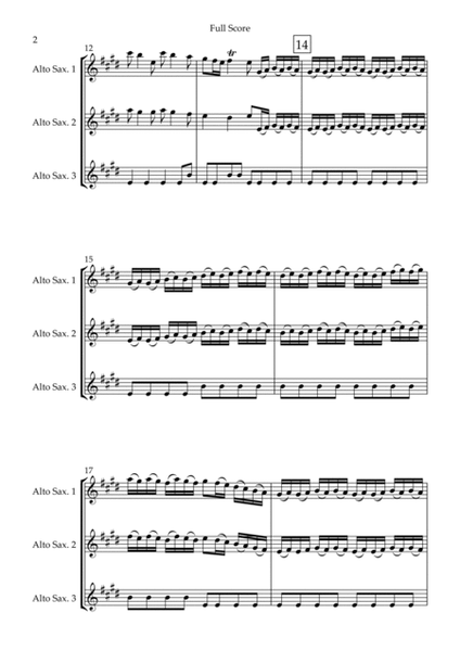 Spring (from Four Seasons of Antonio Vivaldi) for Alto Saxophone Trio image number null