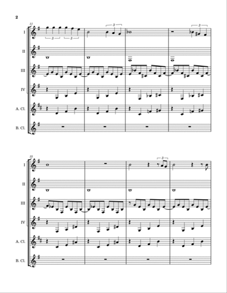 Still Loving You Clarinet Quintet scores gallery preview page 3