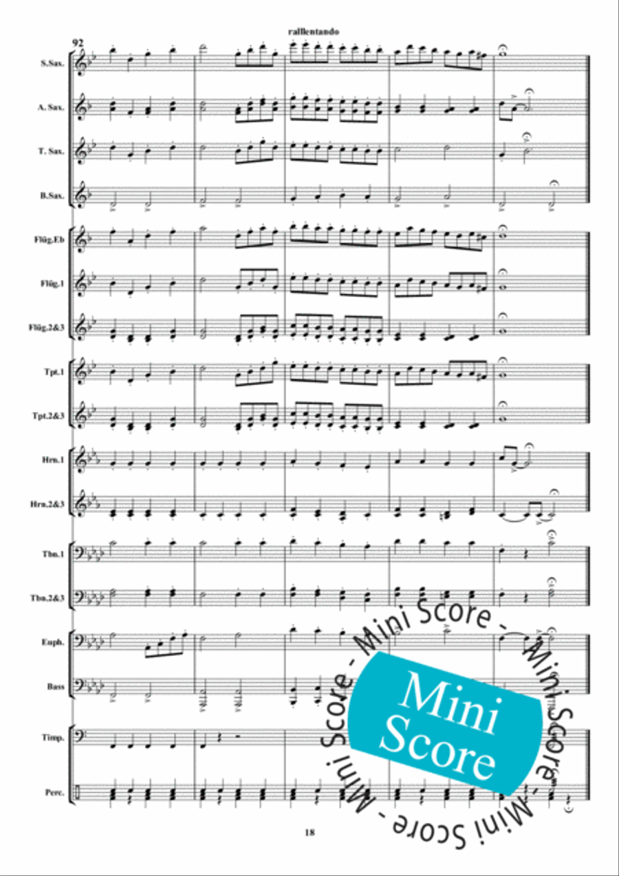 Danse des Sauvages Fanfare Band scores gallery preview page 24