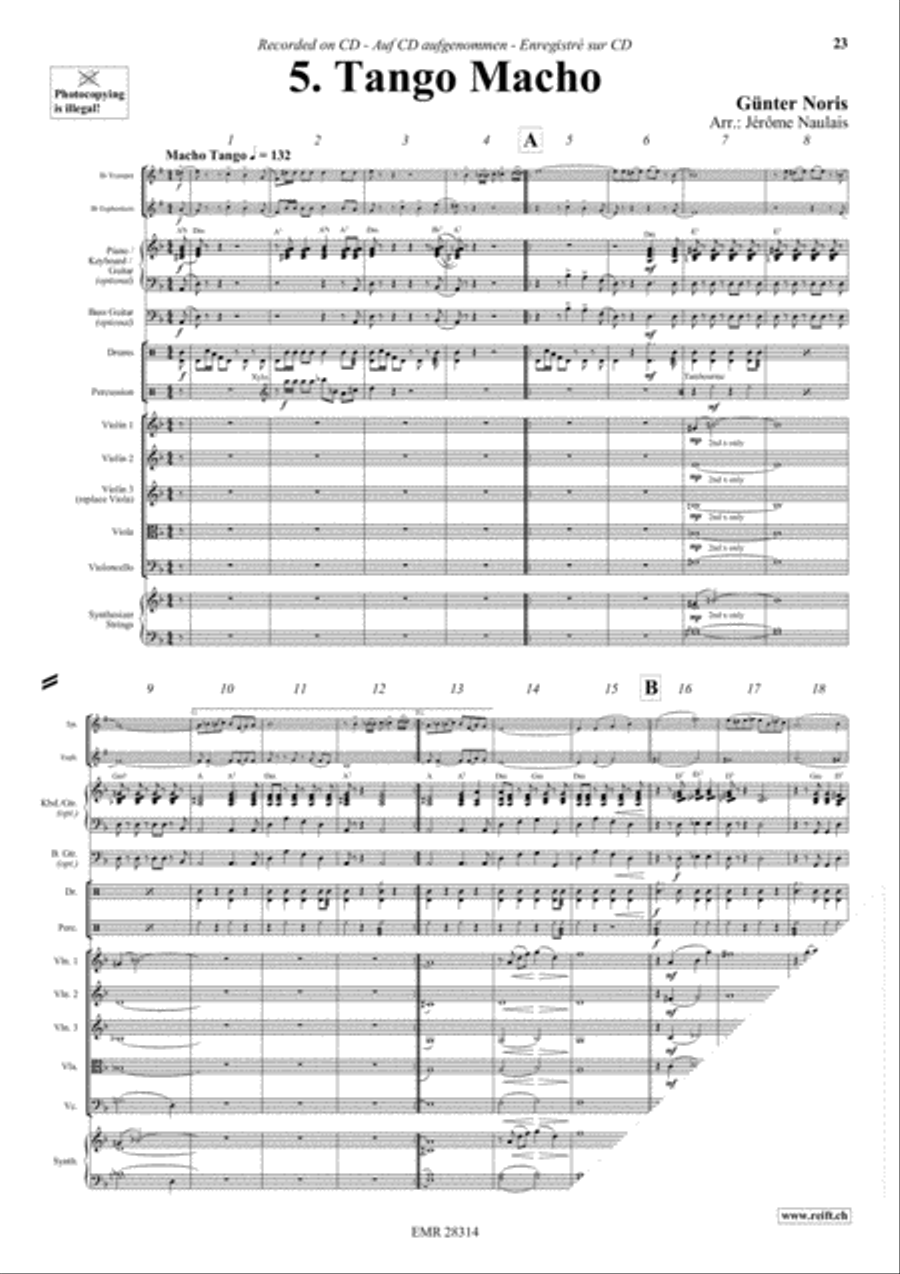 Let's Dance Volume 5 Brass Ensemble scores gallery preview page 7