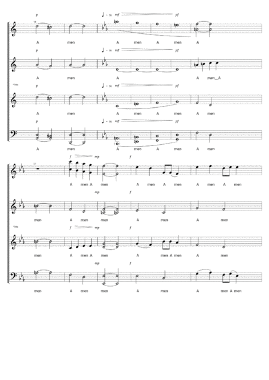 AMEN 4-Part scores gallery preview page 2