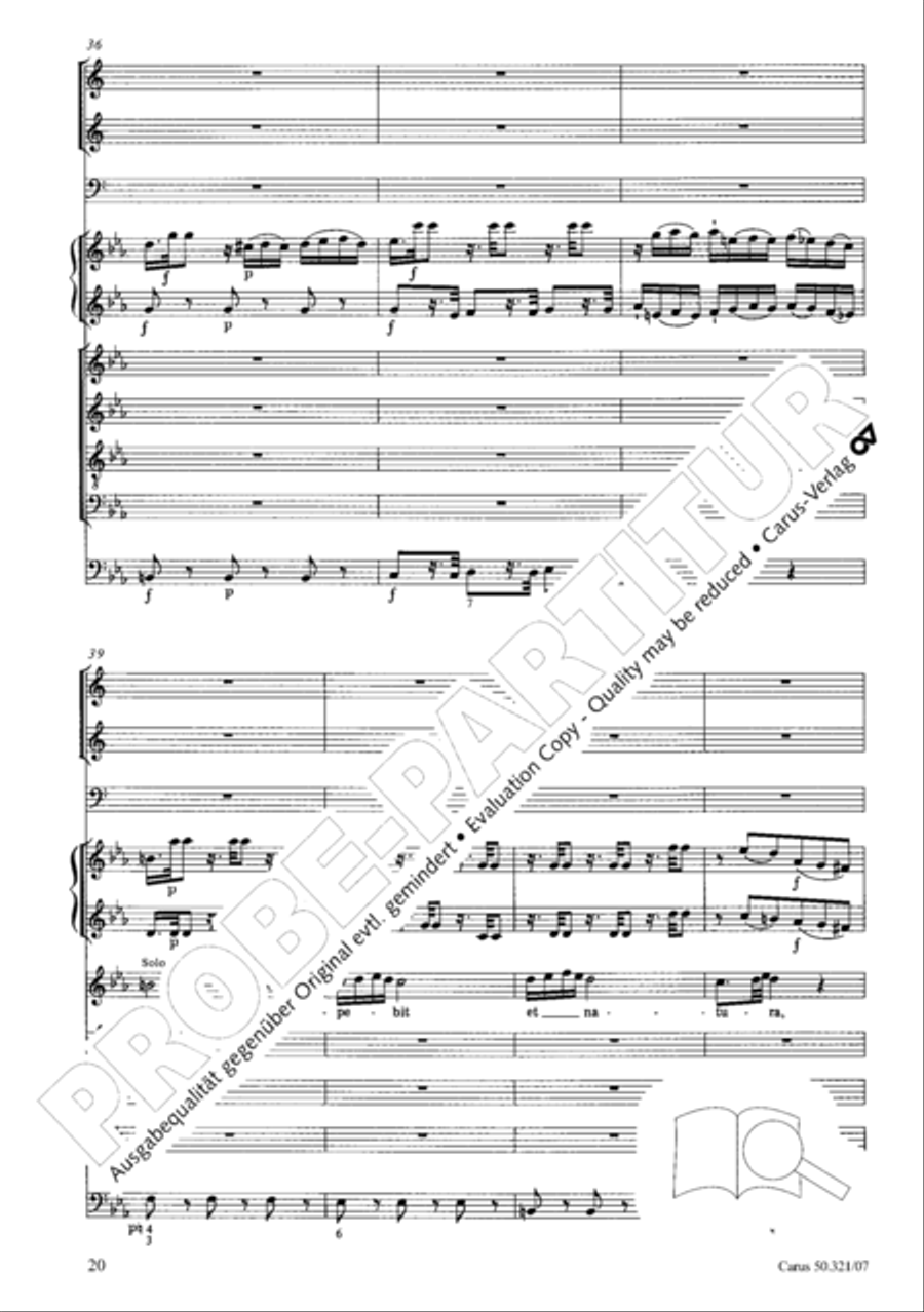 Requiem in C minor 4-Part scores gallery preview page 27