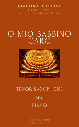 Book cover for Puccini: O Mio Babbino Caro (for Tenor Saxophone and Piano)