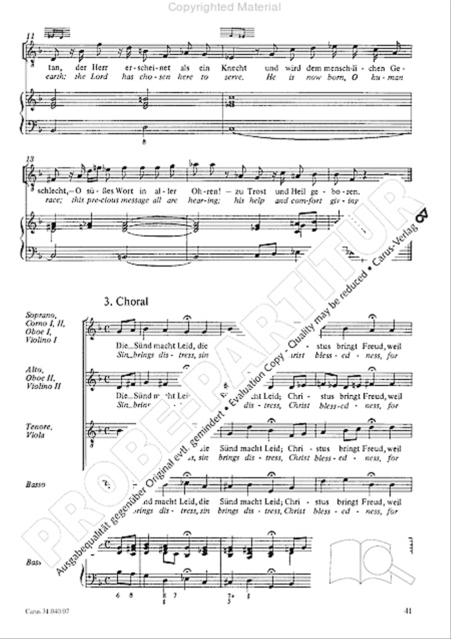 Christ was manifested for this purpose (Dazu ist erschienen der Sohn Gottes) ATB scores gallery preview page 43