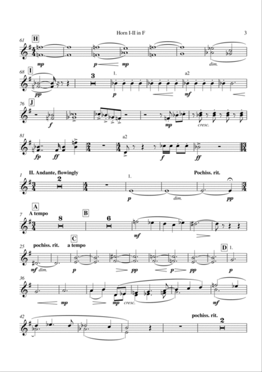 Richard Faith/László Veres : Festivals for Concert Band, complete set of brass and percussion part Concert Band scores gallery preview page 3