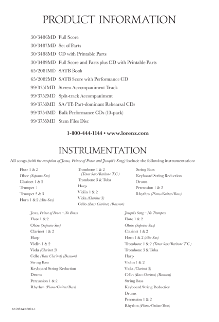 And It Came to Pass, Emmanuel - SATB Score with Performance CD image number null