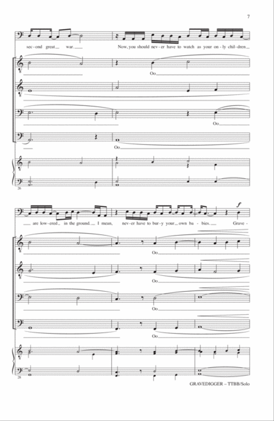 Gravedigger Gravedigger A Cappella scores gallery preview page 5