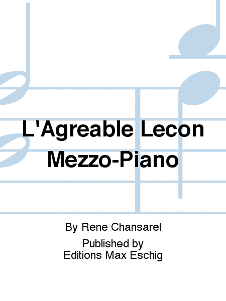 L'Agreable Lecon Mezzo-Piano