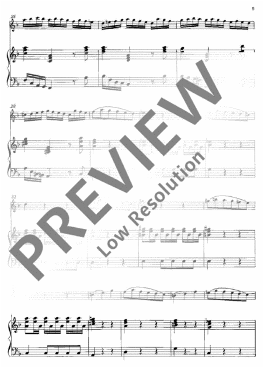 Concerto No. 2 G minor Flute scores gallery preview page 10