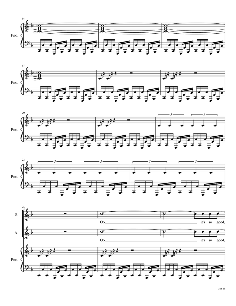 I Feel Love 4-Part scores gallery preview page 3