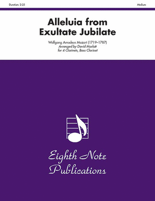 Book cover for Alleluia (from Exultate Jubilate)